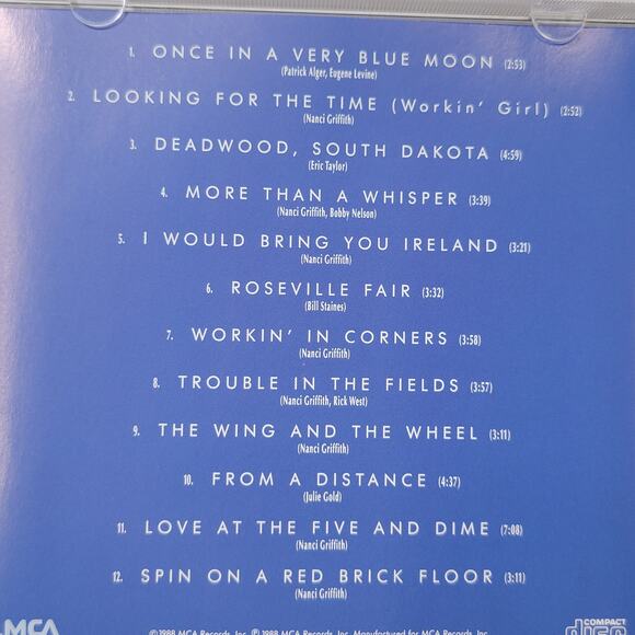 CD Nanci Griffith - One Fair Summer Evening - Picture 5 of 7